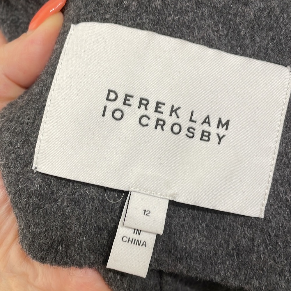 10 Crosby Derek Lam Gray Coat - Picture 9 of 11